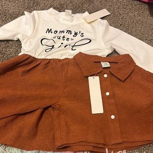 12-18Month 2 piece corduroy dress and jacket